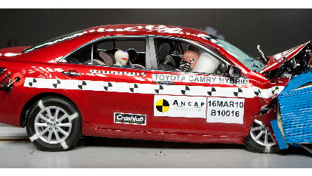 2012 Toyota camry crash test rating